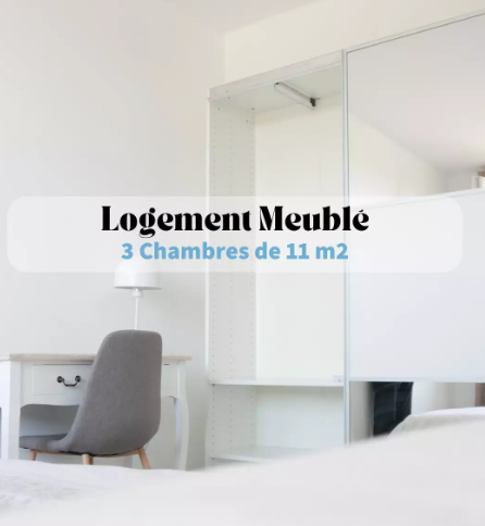 Appartement, meublé, 4 pièces, 63m² à Villeurbanne (69100) — photo 2