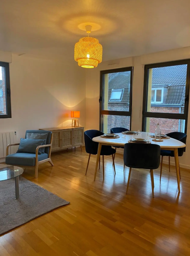 Appartement, meublé, 3 pièces, 68m² à Croix (59170) — photo 2