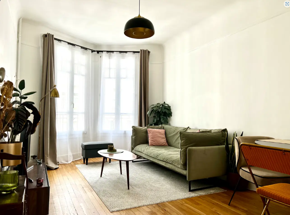 Appartement, meublé, 2 pièces, 42m² à Paris (75020) — photo principale