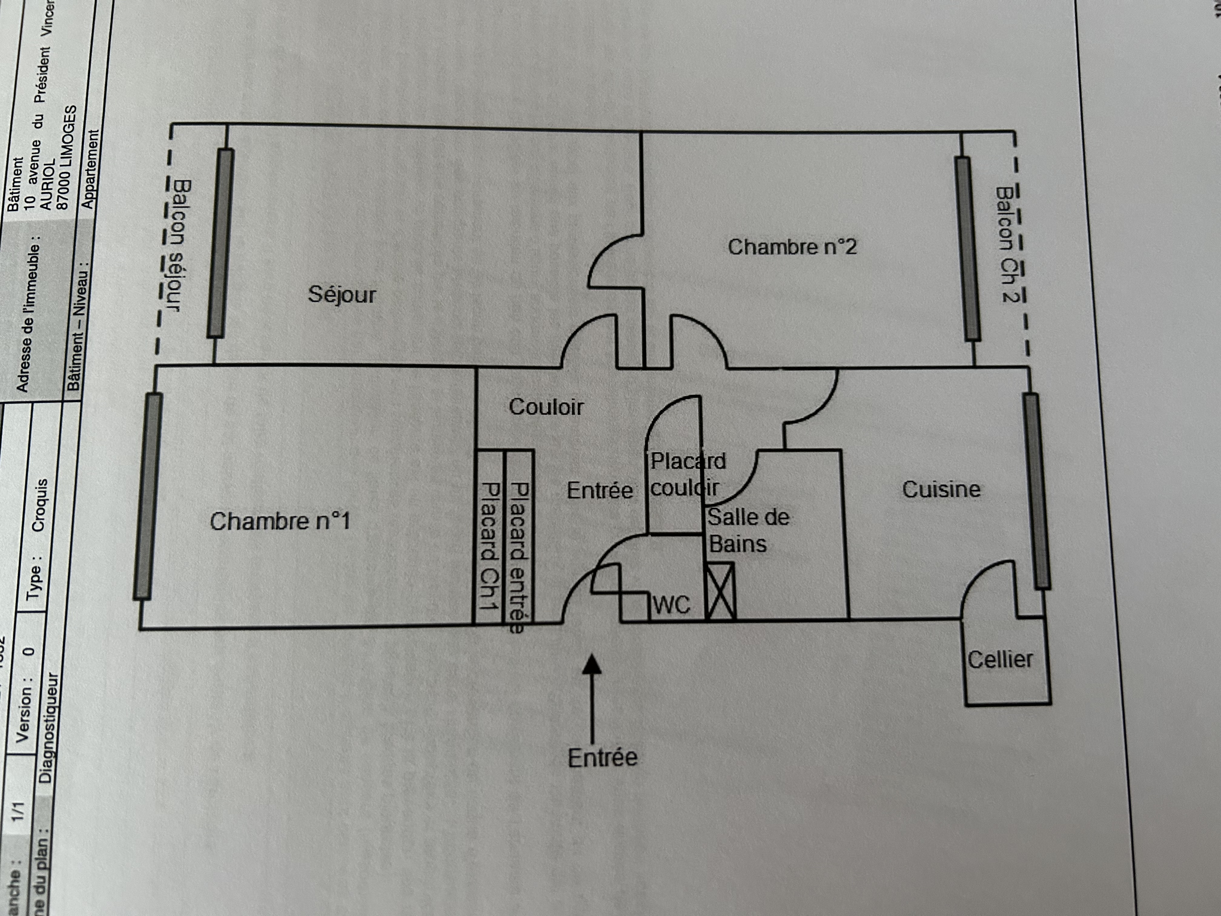 Appartement, non meublé, 3 pièces, 63m² à Limoges (87100) — photo principale