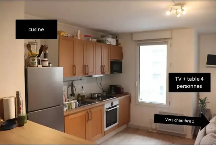 Appartement, meublé, 3 pièces, 52m² à Lyon (69007) — photo principale