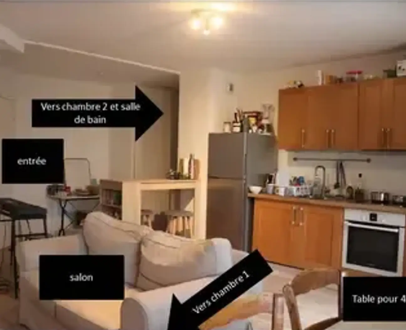 Appartement, meublé, 3 pièces, 52m² à Lyon (69007) — photo 2