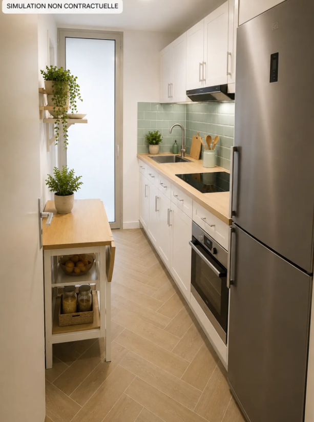 Appartement, meublé, 2 pièces, 48m² à Paris (75019) — photo 3
